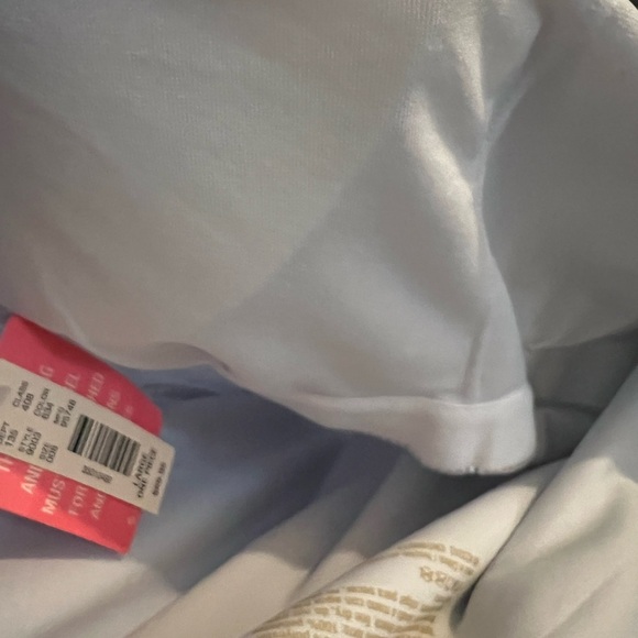 Uncommon Sense Blue & White Striped Ruffle One Piece Swim Suit Size Large - Picture 3 of 6